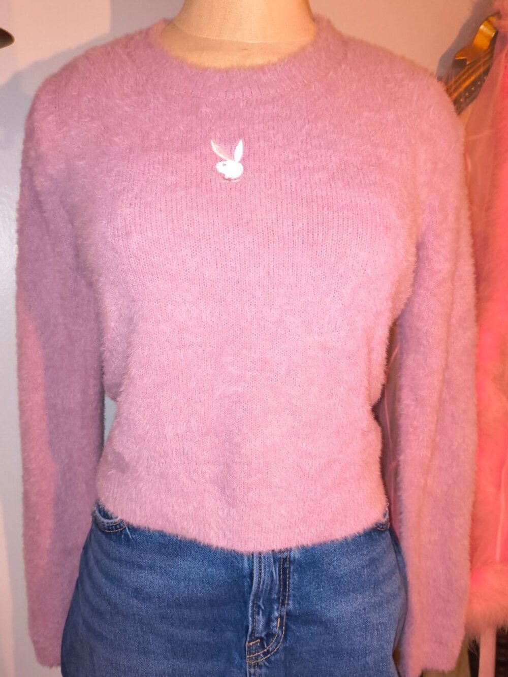Playboy Sweater w/ embroidered bunny